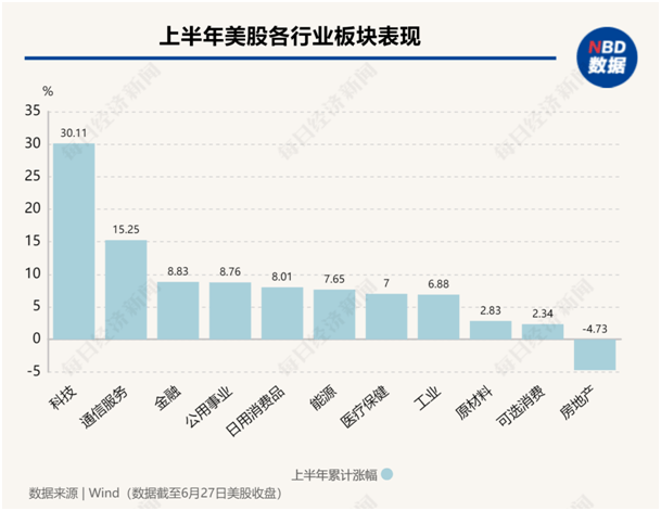 美股年中盘点：“七巨头”分化，英伟达飙升156%，特斯拉大跌20%！还有一只隐藏的“大牛股”  第4张