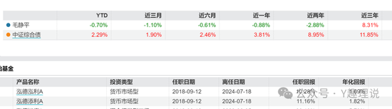 泓德基金货基罕见亏损，毛静平被解聘降为研究员  第6张