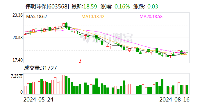 伟明环保上半年营收超40亿元 净利润增长近4成  第1张