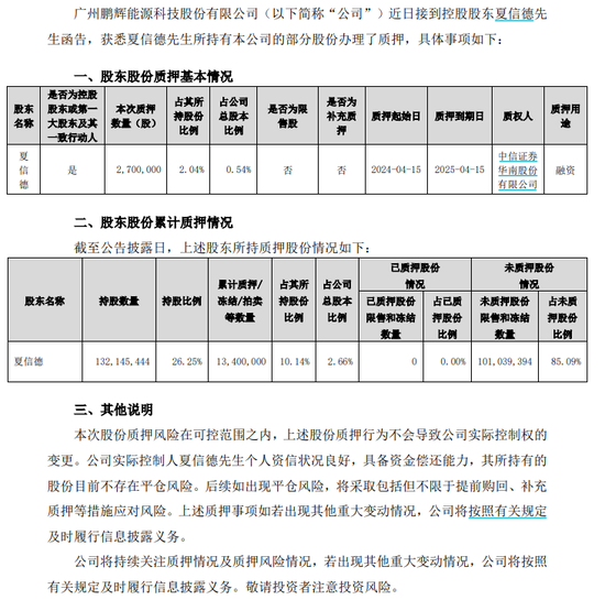 广告带火“固态电池”，鹏辉能源暴涨后发声：炒作股价？不存在  第4张