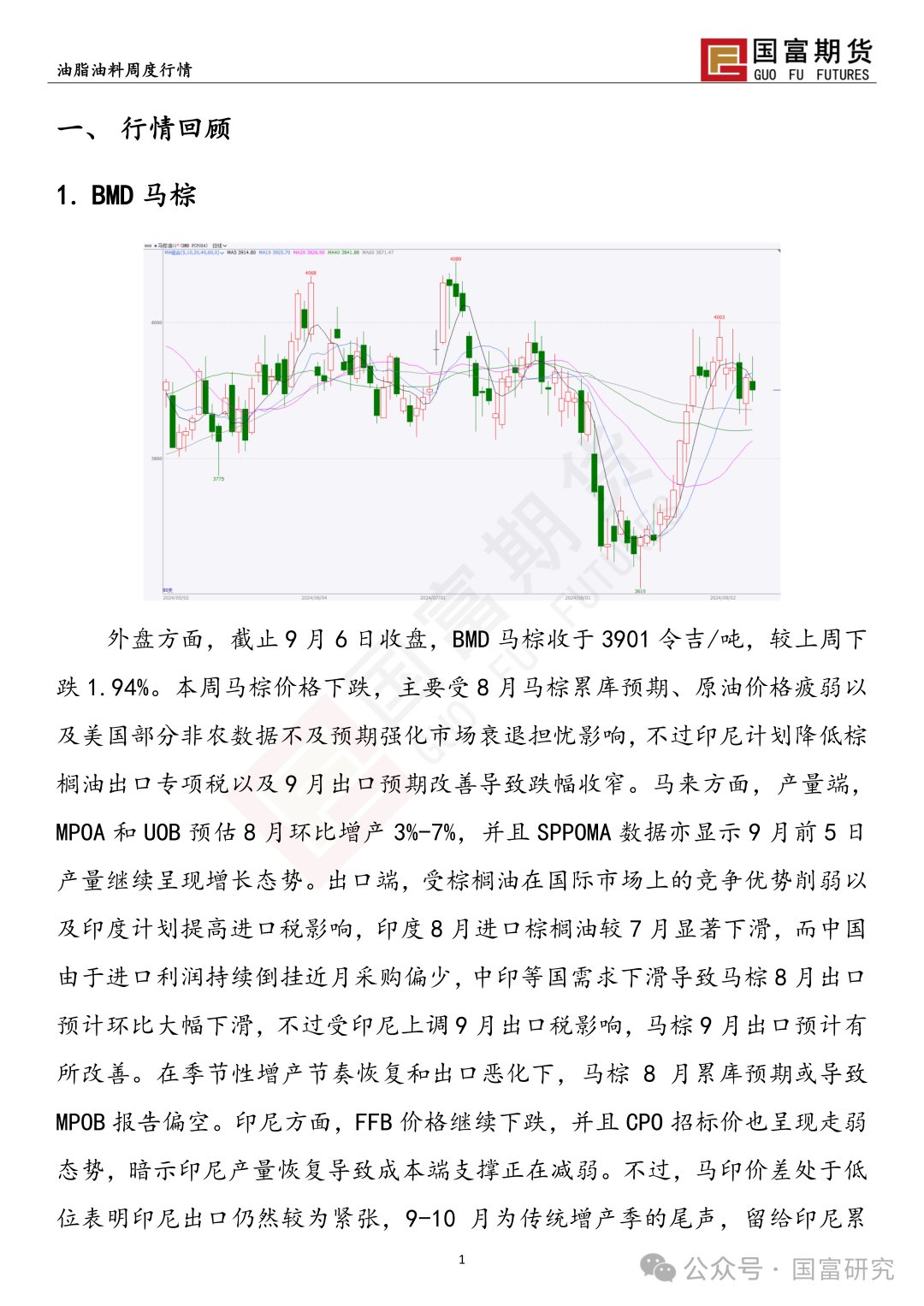 【国富棕榈油研究周报】累库预期+宏观扰动，棕榈油震荡加剧